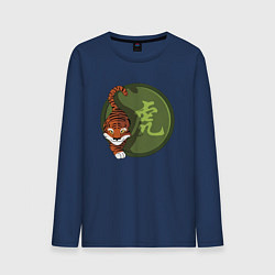 Мужской лонгслив Год тигра на китайском