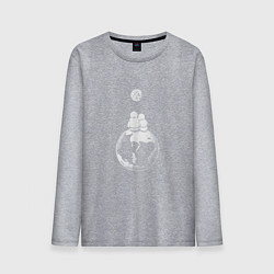 Лонгслив хлопковый мужской Earth love, цвет: меланж