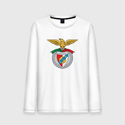 Лонгслив хлопковый мужской Benfica club, цвет: белый