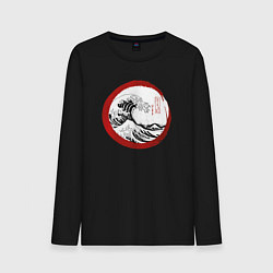 Мужской лонгслив Волна от Канагава