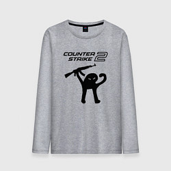 Мужской лонгслив Counter strike 2 мем
