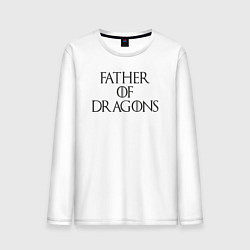 Мужской лонгслив Папа драконов