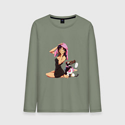 Мужской лонгслив Мисато и Пен-Пен