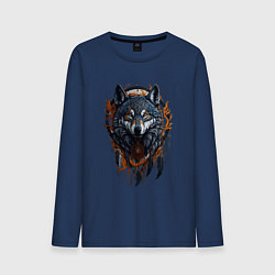 Мужской лонгслив Волк и ловец снов