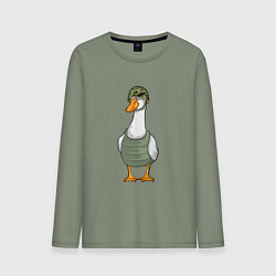 Мужской лонгслив Гусь воин