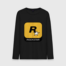 Лонгслив хлопковый мужской Rockstar, цвет: черный