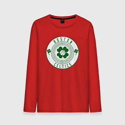 Лонгслив хлопковый мужской Team Celtics, цвет: красный