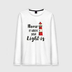 Мужской лонгслив Маяк ретро