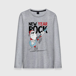 Мужской лонгслив New year - rock