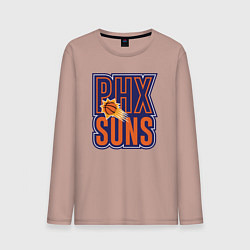 Лонгслив хлопковый мужской Phx Suns, цвет: пыльно-розовый