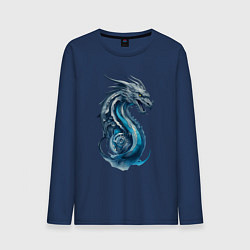 Мужской лонгслив Живописный дракон