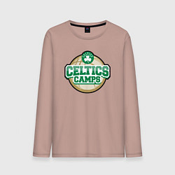 Лонгслив хлопковый мужской Celtics camps, цвет: пыльно-розовый