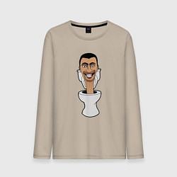 Мужской лонгслив Skibidi Toilet mad