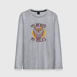 Мужской лонгслив Правило моей бороды