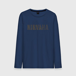 Мужской лонгслив Nirvana grunge text