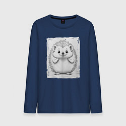 Мужской лонгслив Пухлый ежик