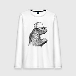 Мужской лонгслив Суслик в кепке