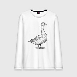 Мужской лонгслив Гусь в профиль