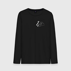 Лонгслив хлопковый мужской Мегуми Фушигуро, цвет: черный