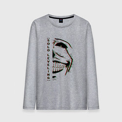Лонгслив хлопковый мужской Solo Leveling Lord Glitch, цвет: меланж