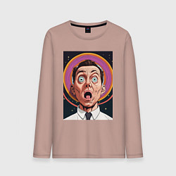 Лонгслив хлопковый мужской Гипнотик, цвет: пыльно-розовый