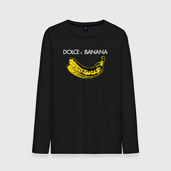 Лонгслив хлопковый мужской Dolce Banana, цвет: черный