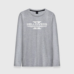 Лонгслив хлопковый мужской Helldivers 2: Logo, цвет: меланж