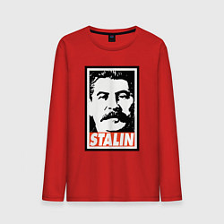 Лонгслив хлопковый мужской USSR Stalin, цвет: красный