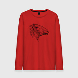 Мужской лонгслив Овца в профиль