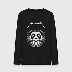 Лонгслив хлопковый мужской Metallica rock panda, цвет: черный