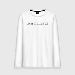Лонгслив хлопковый мужской Jimmy Чушпан, цвет: белый