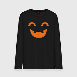 Лонгслив хлопковый мужской Orange smile, цвет: черный