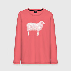 Мужской лонгслив Белая овечка