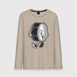 Мужской лонгслив Человек барабан