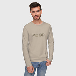 Лонгслив хлопковый мужской Mood, цвет: миндальный — фото 2