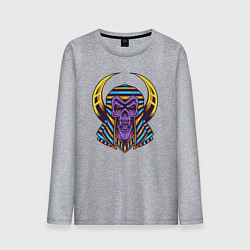 Лонгслив хлопковый мужской Мёртвый фараон, цвет: меланж