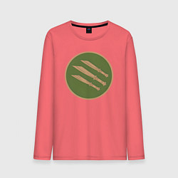 Лонгслив хлопковый мужской Саксы Total War: Rome II - Empire Divided, цвет: коралловый