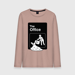 Лонгслив хлопковый мужской Суп и офис, цвет: пыльно-розовый