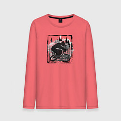 Мужской лонгслив Золотая осень на колёсах