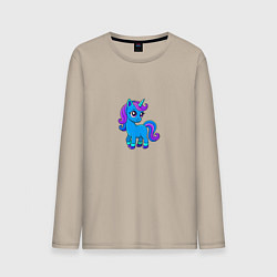 Мужской лонгслив Единорог детская картинка