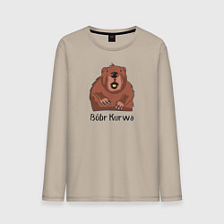 Мужской лонгслив Бобр курва