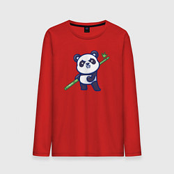 Мужской лонгслив Панда воин