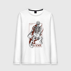 Мужской лонгслив Я никогда не проигрывал у меня просто закончилось