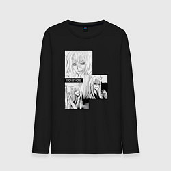 Лонгслив хлопковый мужской Очень приятно Бог Томоэ, цвет: черный