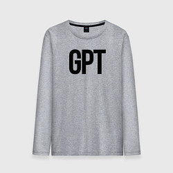 Лонгслив хлопковый мужской GPT, цвет: меланж