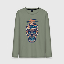 Мужской лонгслив Горы в голове