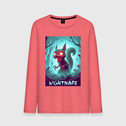 Мужской лонгслив Terrible squirrel - nightmare