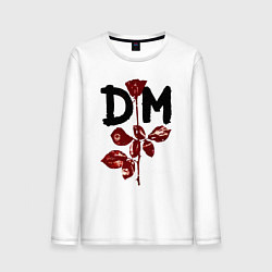 Лонгслив хлопковый мужской Depeche mode - violator, цвет: белый