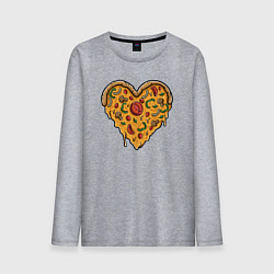 Мужской лонгслив Pizza heart