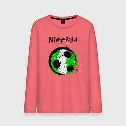 Лонгслив хлопковый мужской Сборная Нигерии, цвет: коралловый